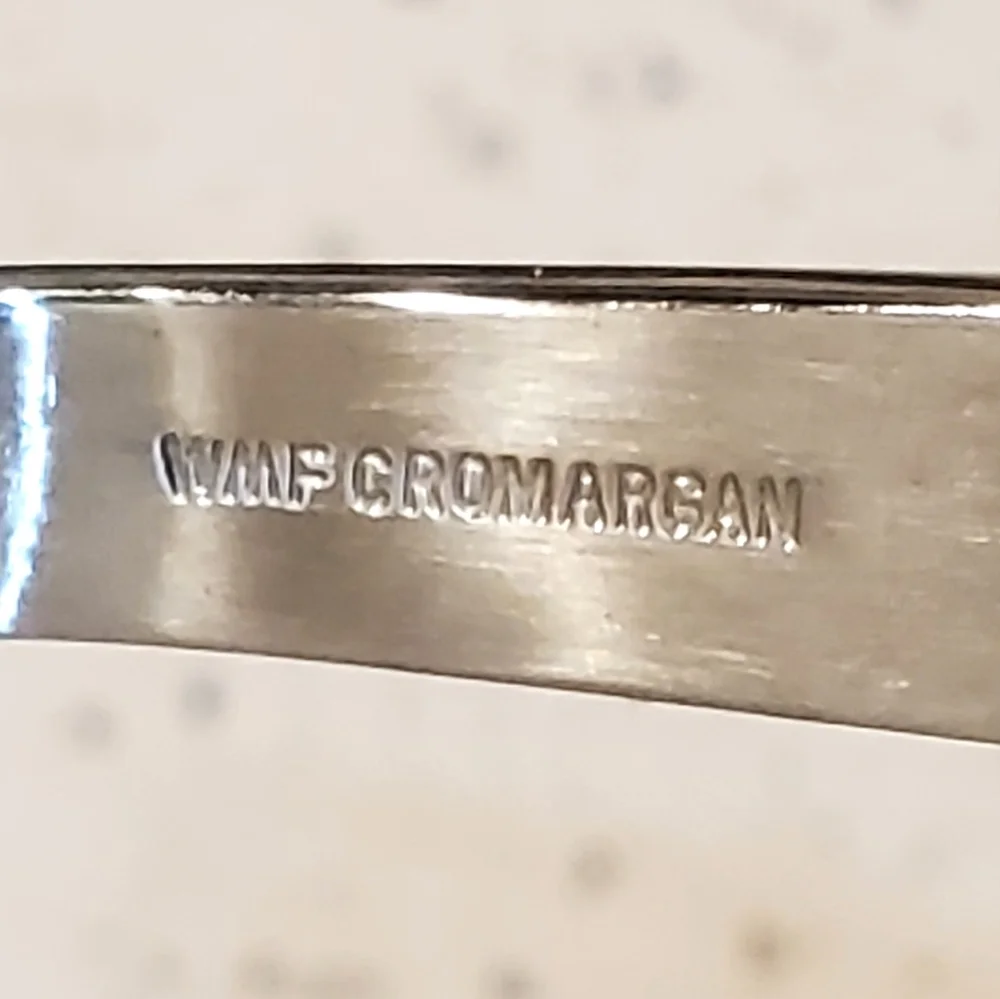 WMF Cromargan White Bakelite Stainless 6 Piece Flatware, Vtg. MCM, EUC